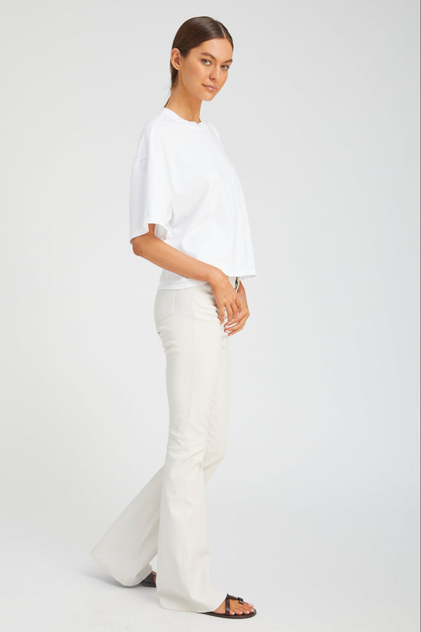 Sprwmn White Supima Cotton Boxy Tee WHITE