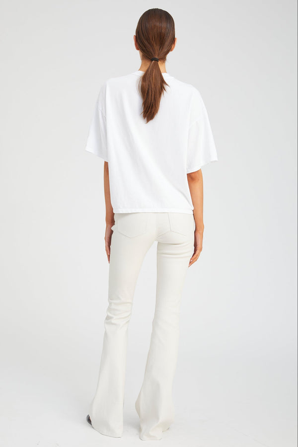 Sprwmn White Supima Cotton Boxy Tee WHITE