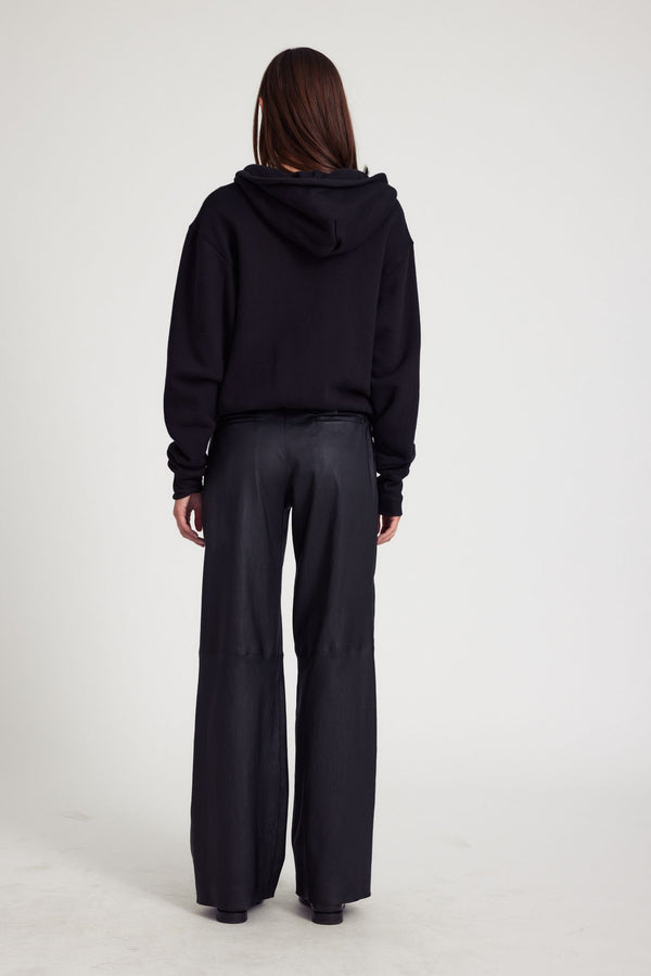 Sprwmn Zip Up Hoodie Black