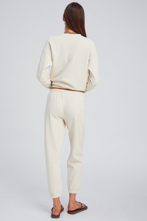 Sprwmn Vintage White Heart Sweatshirt Vintage White