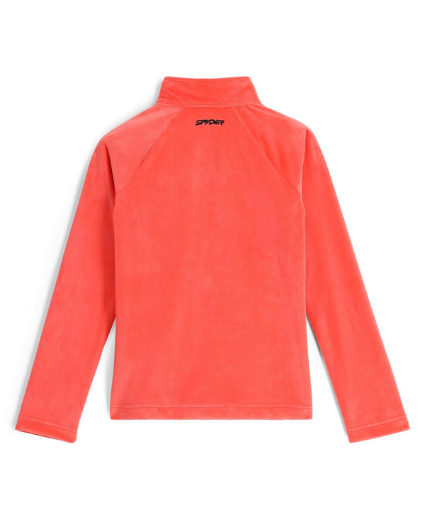 Spyder Girls Shimmer Bug Half Zip T-Neck - Coral Haze
