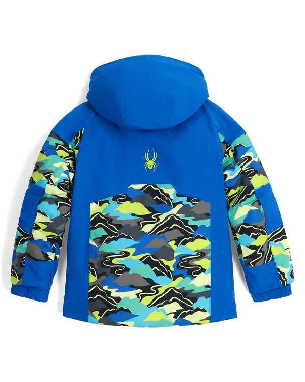 Spyder Little Boys Leader Jacket - Cobalt Mountain Clouds