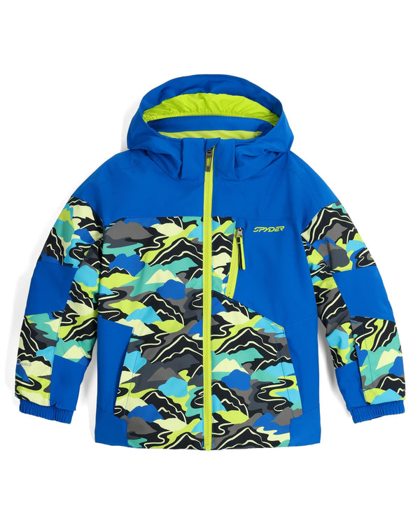 spyder Little Boys Leader Jacket - Cobalt Mountain Clouds