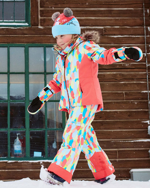 Spyder Little Girls Lola Jacket - Coral Haze Sprinkles