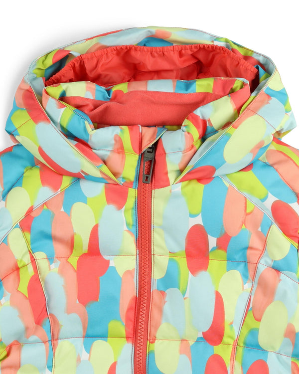 Spyder Little Girls Zadie Jacket - Coral Haze Sprinkles