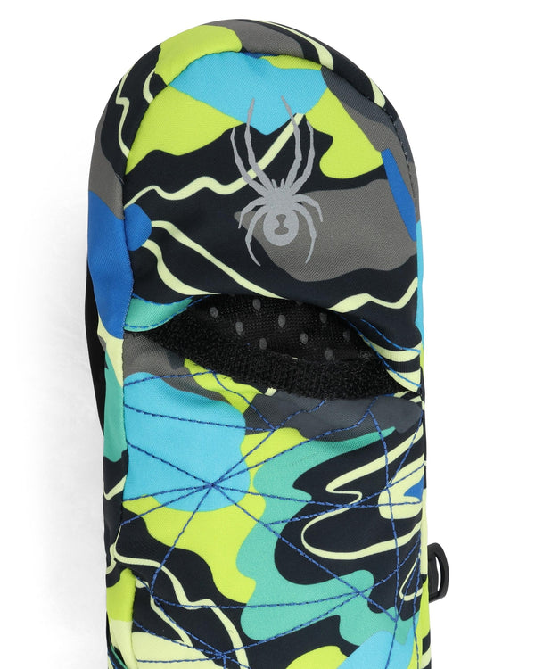 Spyder Little Kids Cubby Mittens - Cobalt Mountain Clouds