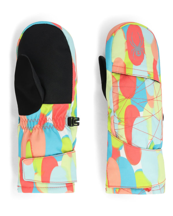 spyder Little Kids Cubby Mittens - Coral Haze Sprinkles