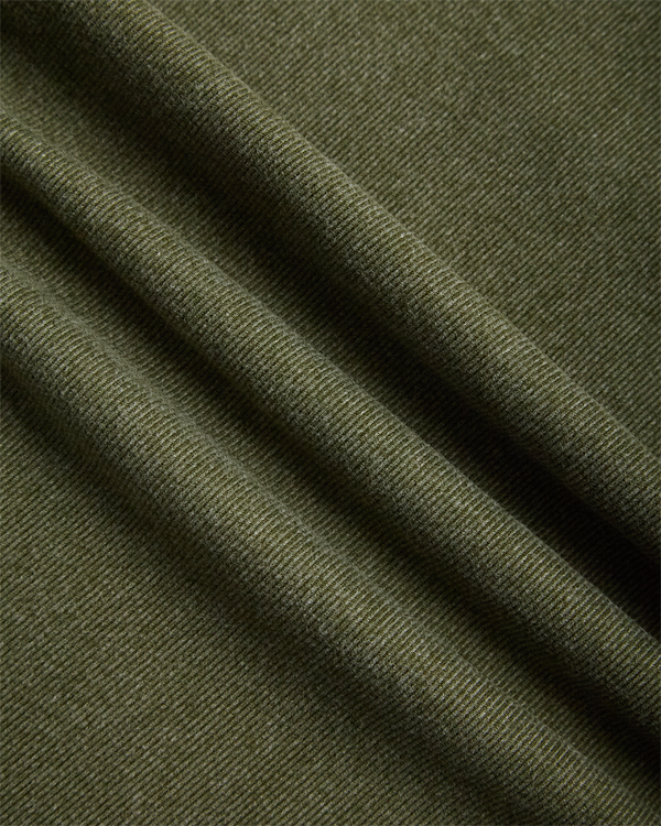 Spyder Mens Brushed Vertical Stripe Quarter Zip - Olive