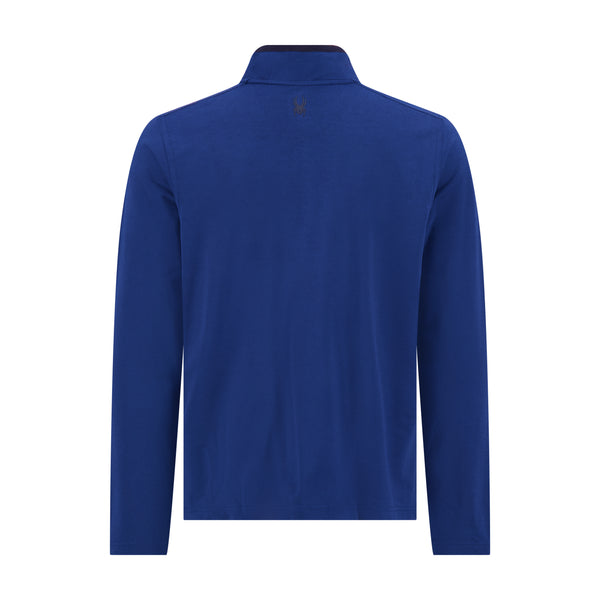 Spyder Mens Marled French Terry Quarter Snap - True Blue