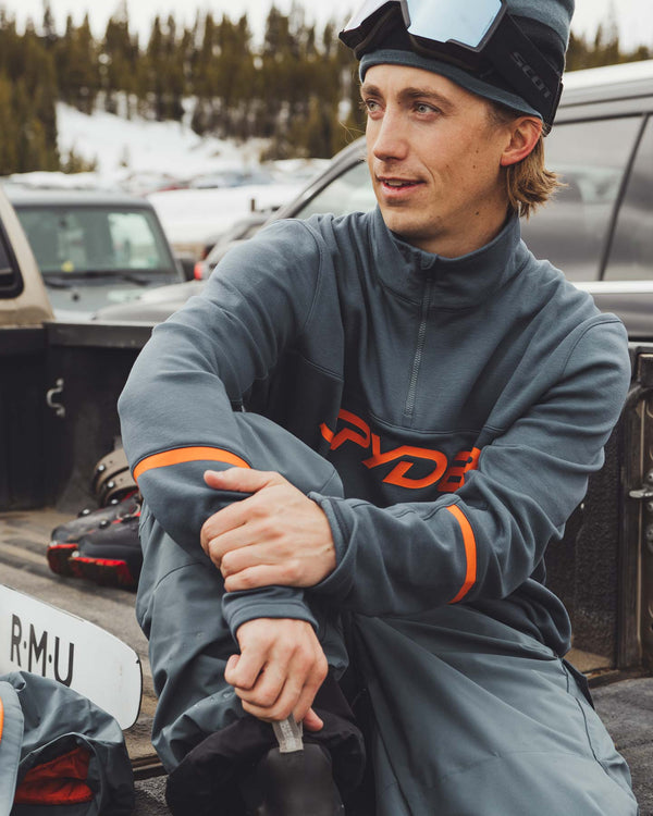 Spyder Mens Speed Fleece Half Zip Jacket - Slate Blue