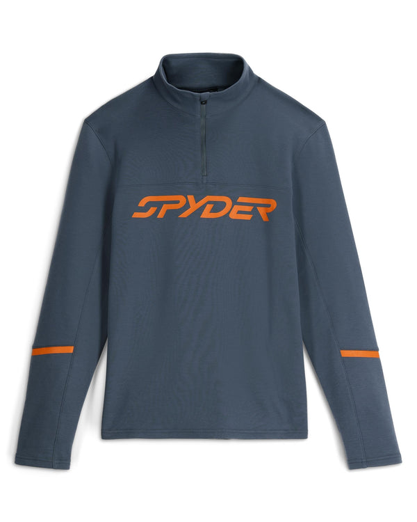 spyder Mens Speed Fleece Half Zip Jacket - Slate Blue