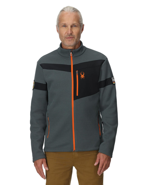 Spyder Mens Wengen Bandit Full Zip Jacket - Slate Blue