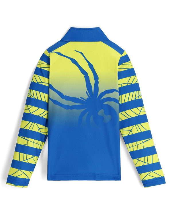 Spyder Boys Challenge Half Zip T-Neck - Lime