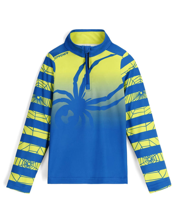 spyder Boys Challenge Half Zip T-Neck - Lime
