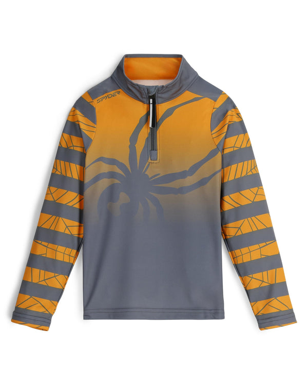 spyder Boys Challenge Half Zip T-Neck - Orange Pop