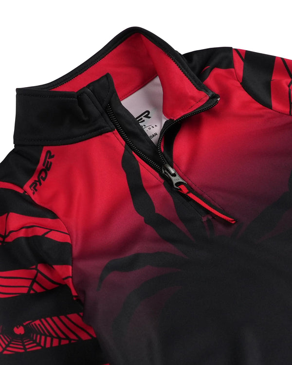 Spyder Boys Challenger Half Zip T-Neck - Spyder Red