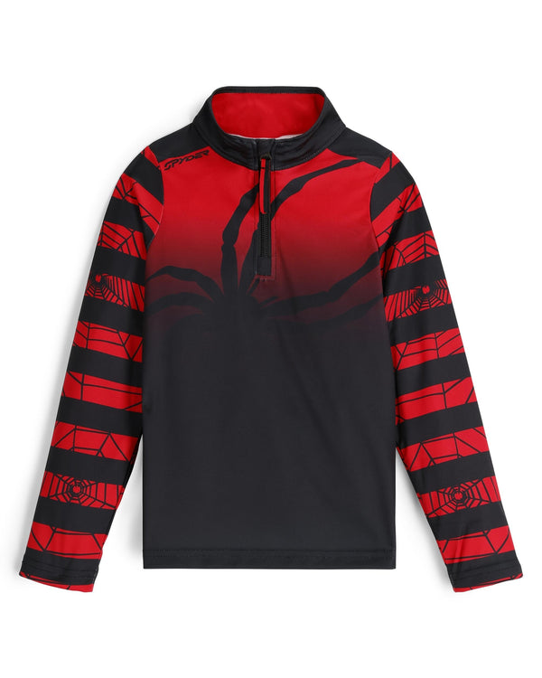 spyder Boys Challenger Half Zip T-Neck - Spyder Red
