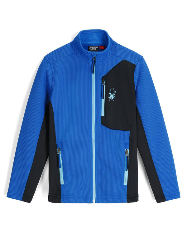 spyder Boys Full Zip Bandit Jacket - Cobalt