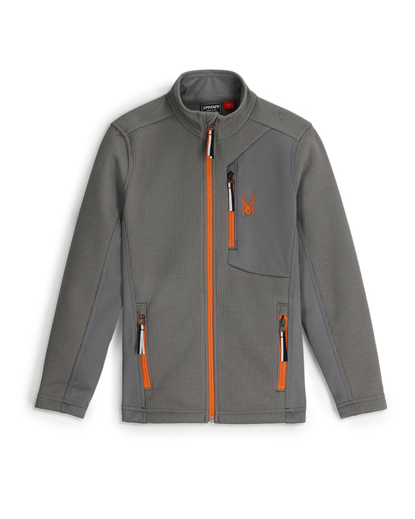 spyder Boys Full Zip Bandit Jacket - Storm