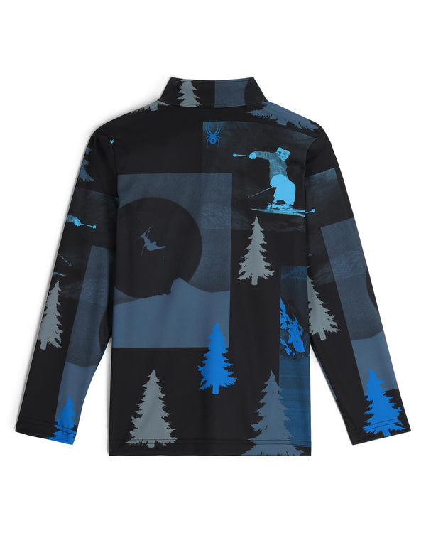 Spyder Boys Jacobs Half Zip T-Neck - Black