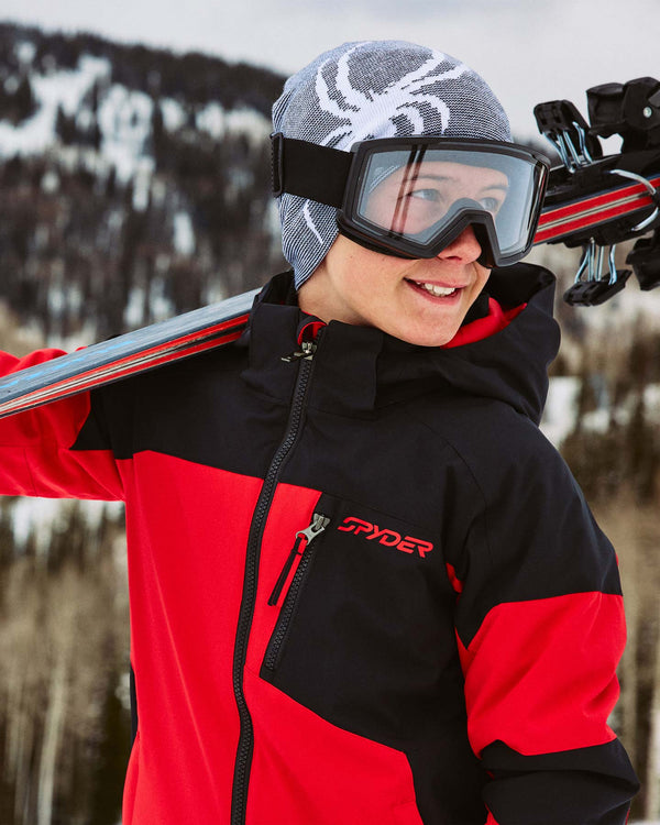 Spyder Boys Leader Jacket - Spyder Red