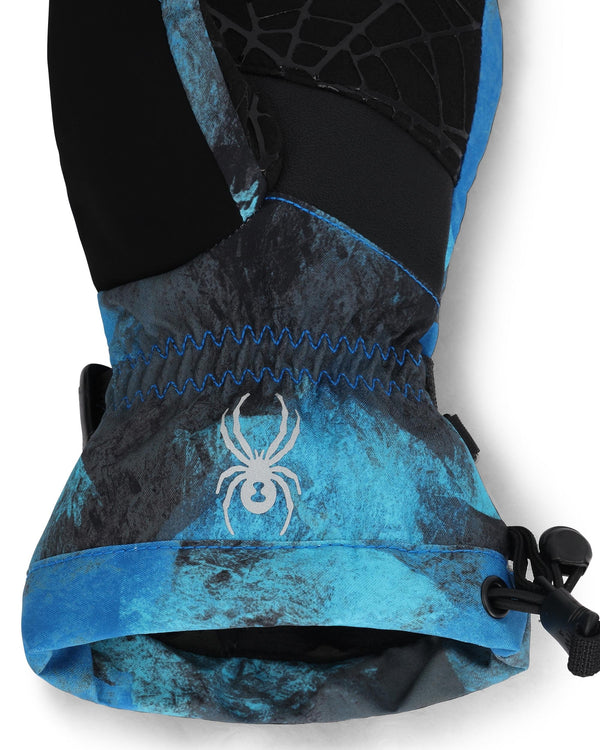 Spyder Boys Overweb Gloves - Cobalt Block Camo