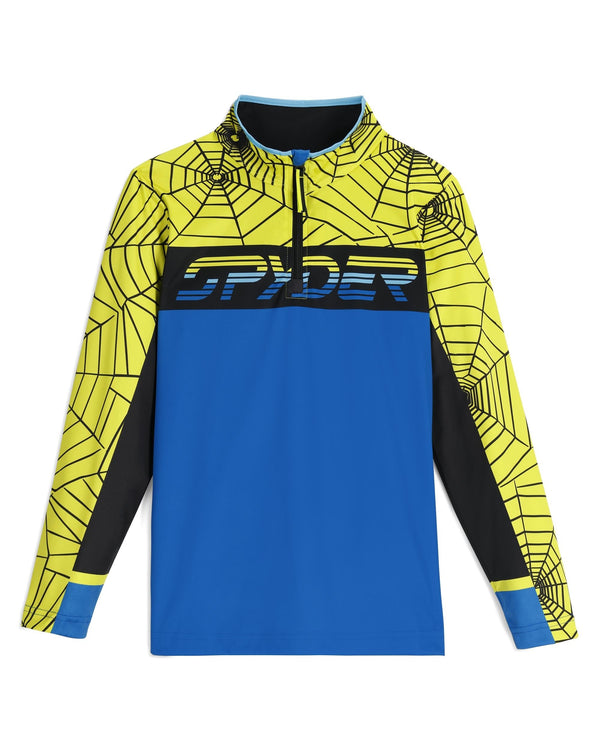 spyder Boys Ryder Half Zip T-Neck - Lime