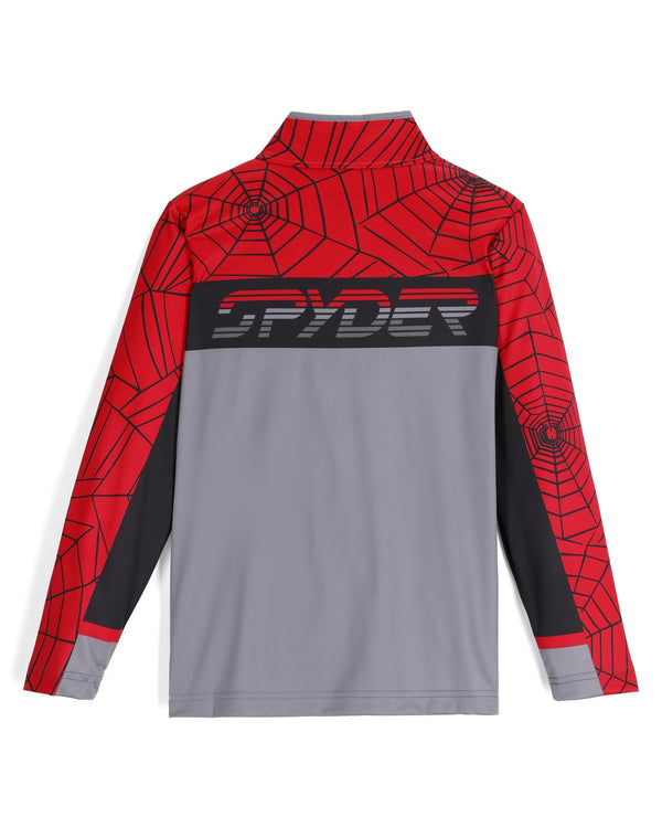 Spyder Boys Ryder Half Zip T-Neck - Spyder Red
