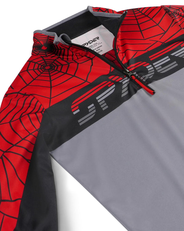 Spyder Boys Ryder Half Zip T-Neck - Spyder Red