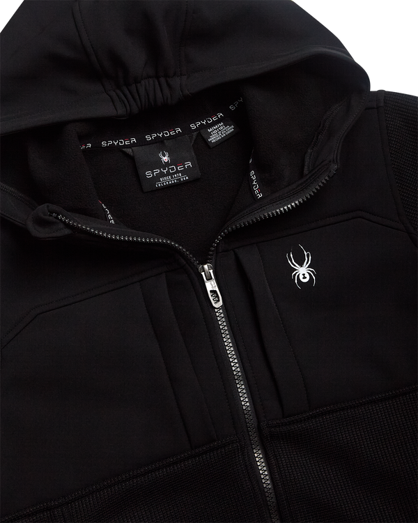 Spyder Boys Sweater Fleece Jacket - Black