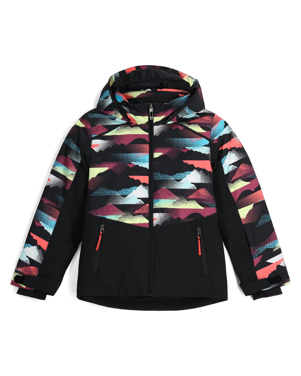 spyder Girls Conquer Jacket - Multi Mountain Print