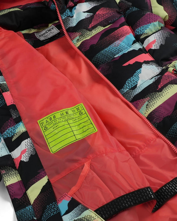 Spyder Girls Zadie Jacket - Multi Mountain Print