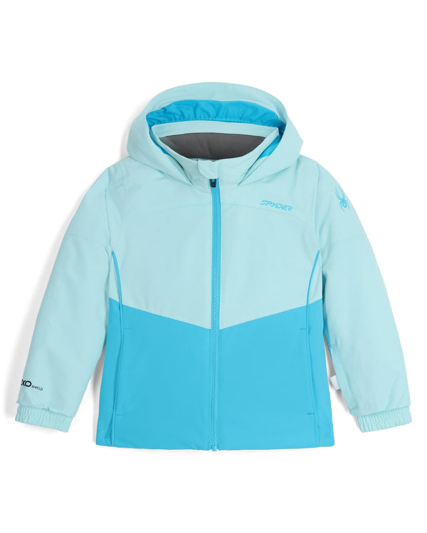 spyder Little Girls Conquer Jacket - Crystal Blue