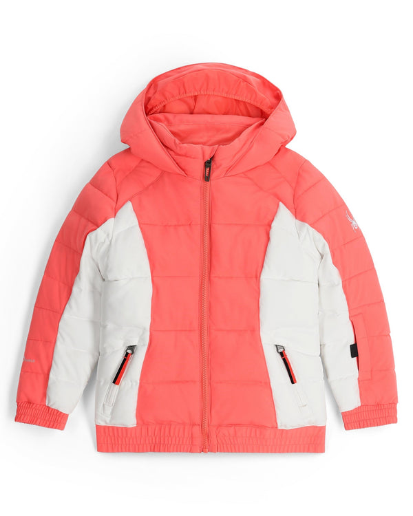 spyder Little Girls Zadie Jacket - Coral Haze