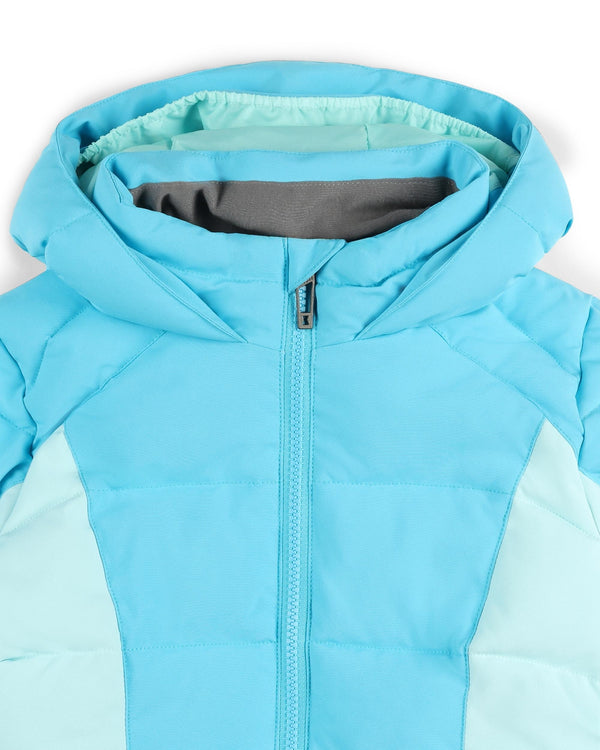 Spyder Little Girls Zadie Jacket - Cyan Blue