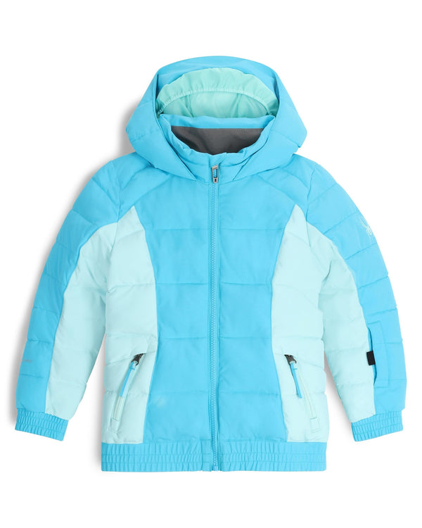 spyder Little Girls Zadie Jacket - Cyan Blue
