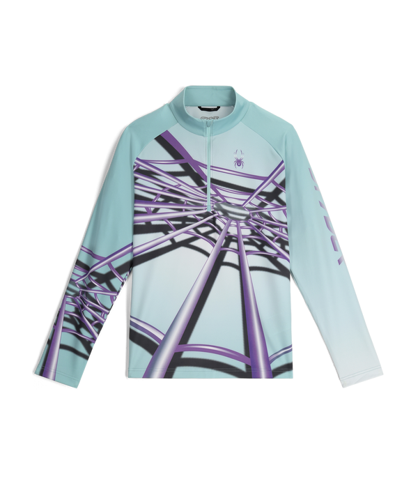 spyder Men's Legacy Half Zip T-Neck - Glacier Blue