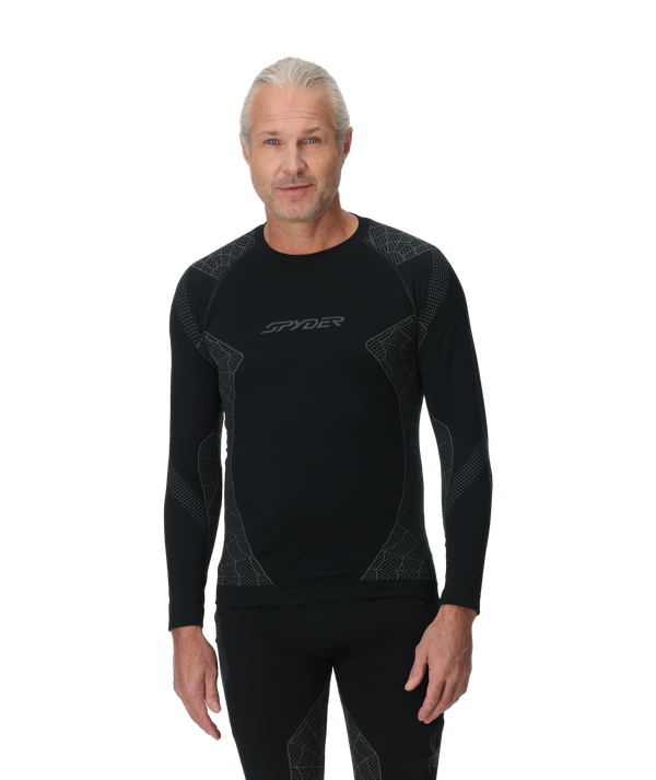 Spyder Men's Momentum Baselayer Top - Black