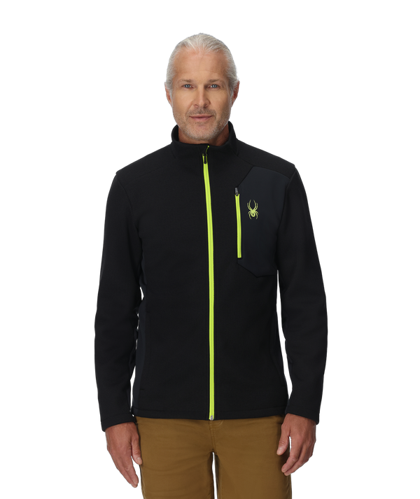 Spyder Mens Bandit Full Zip Jacket - Black