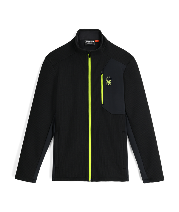 spyder Mens Bandit Full Zip Jacket - Black
