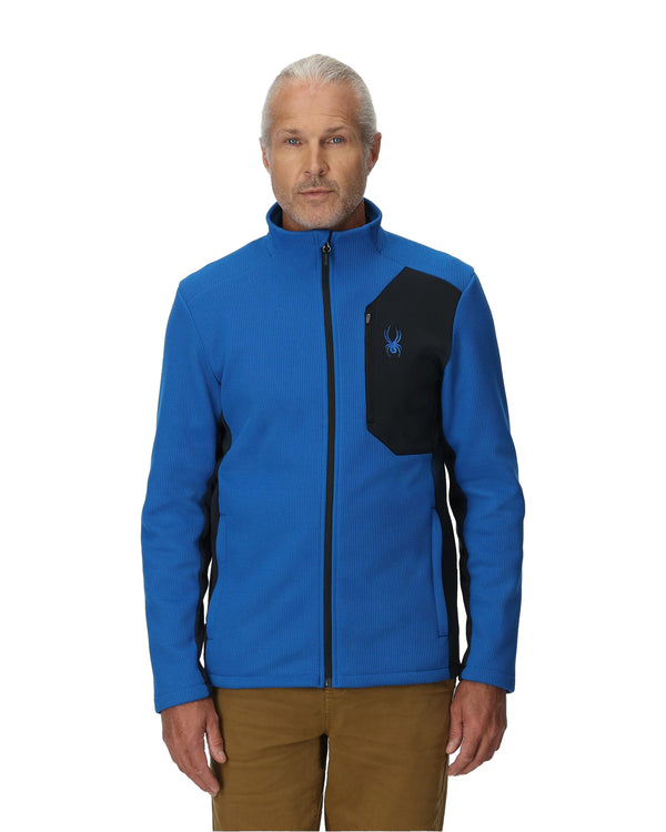 Spyder Mens Bandit Full Zip Jacket - Cobalt