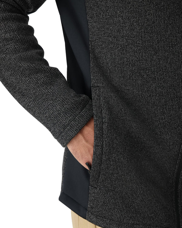 Spyder Mens Bandit Full Zip Jacket - Limestone Black