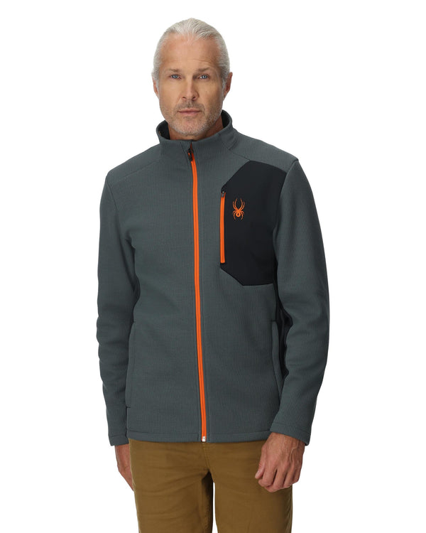 Spyder Mens Bandit Full Zip Jacket - Slate Blue