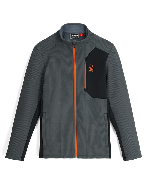 spyder Mens Bandit Full Zip Jacket - Slate Blue