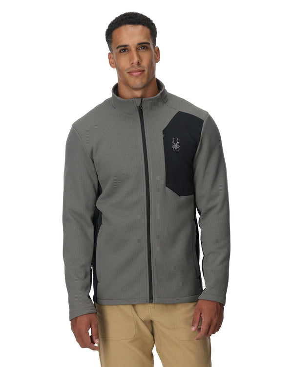 Spyder Mens Bandit Full Zip Jacket - Storm