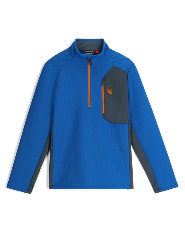 spyder Mens Bandit Half Zip Jacket- Cobalt