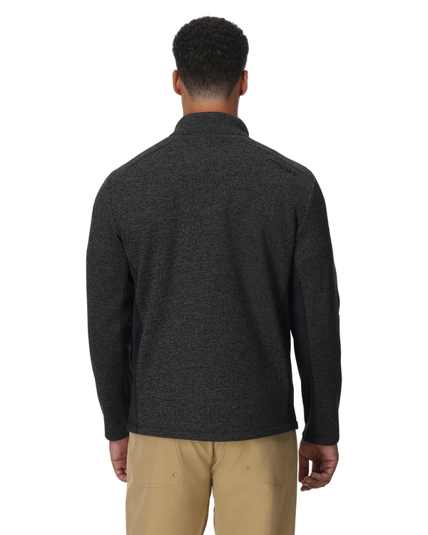 Spyder Mens Bandit Half Zip Jacket - Limestone Black