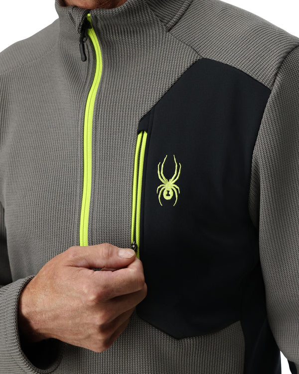 Spyder Mens Bandit Half Zip Jacket - Storm