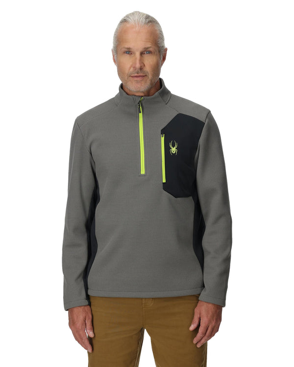 Spyder Mens Bandit Half Zip Jacket - Storm