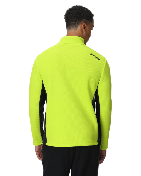 Spyder Mens Bandit Half Zip T-Neck - Lime